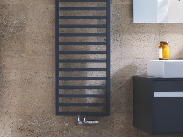 Rendering Zehnder Quaro Decorative radiator Front view