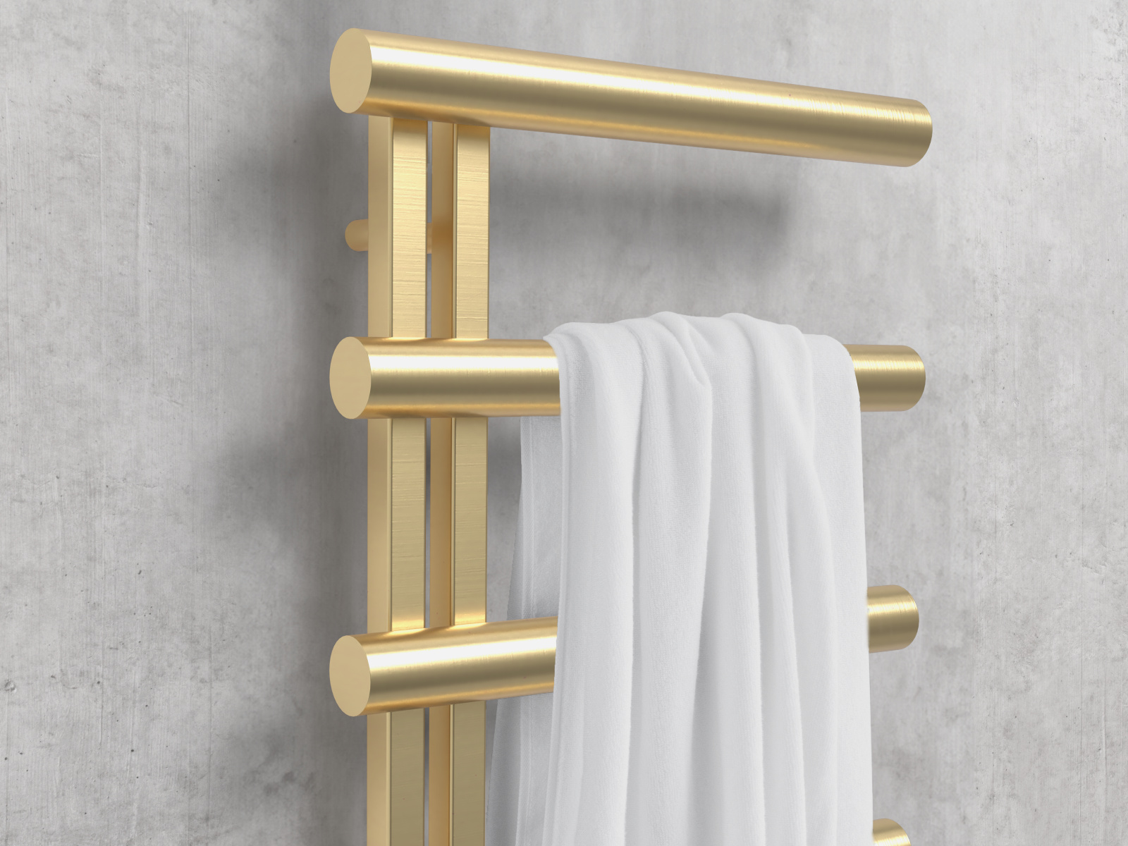 Zehnder Chime v povrchové úpravě kartáčovaná mosaz