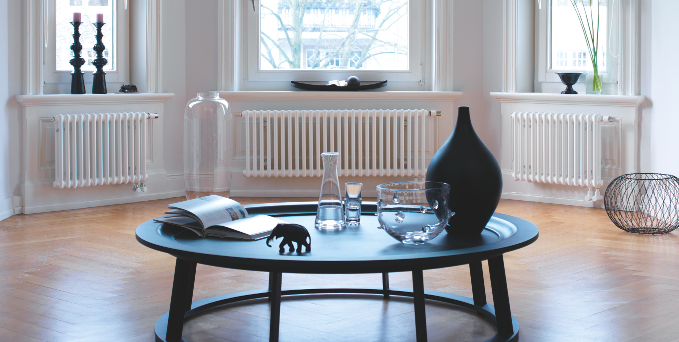 Rendering Zehnder Charleston Decorative radiator Front view