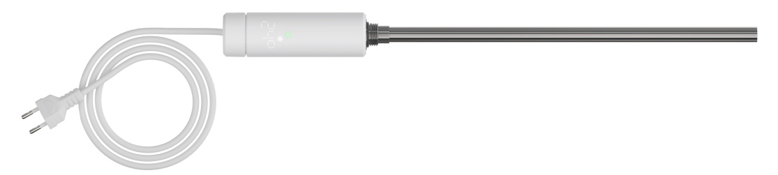 Cut-Out Immersion Heater Control (IHC) Decorative radiator Front view