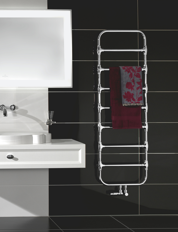 Rendering Zehnder Nobis Decorative radiator Front view