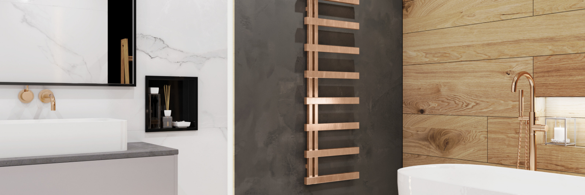 Zehnder Alban s povrchovou úpravou kartáčovaná mosaz