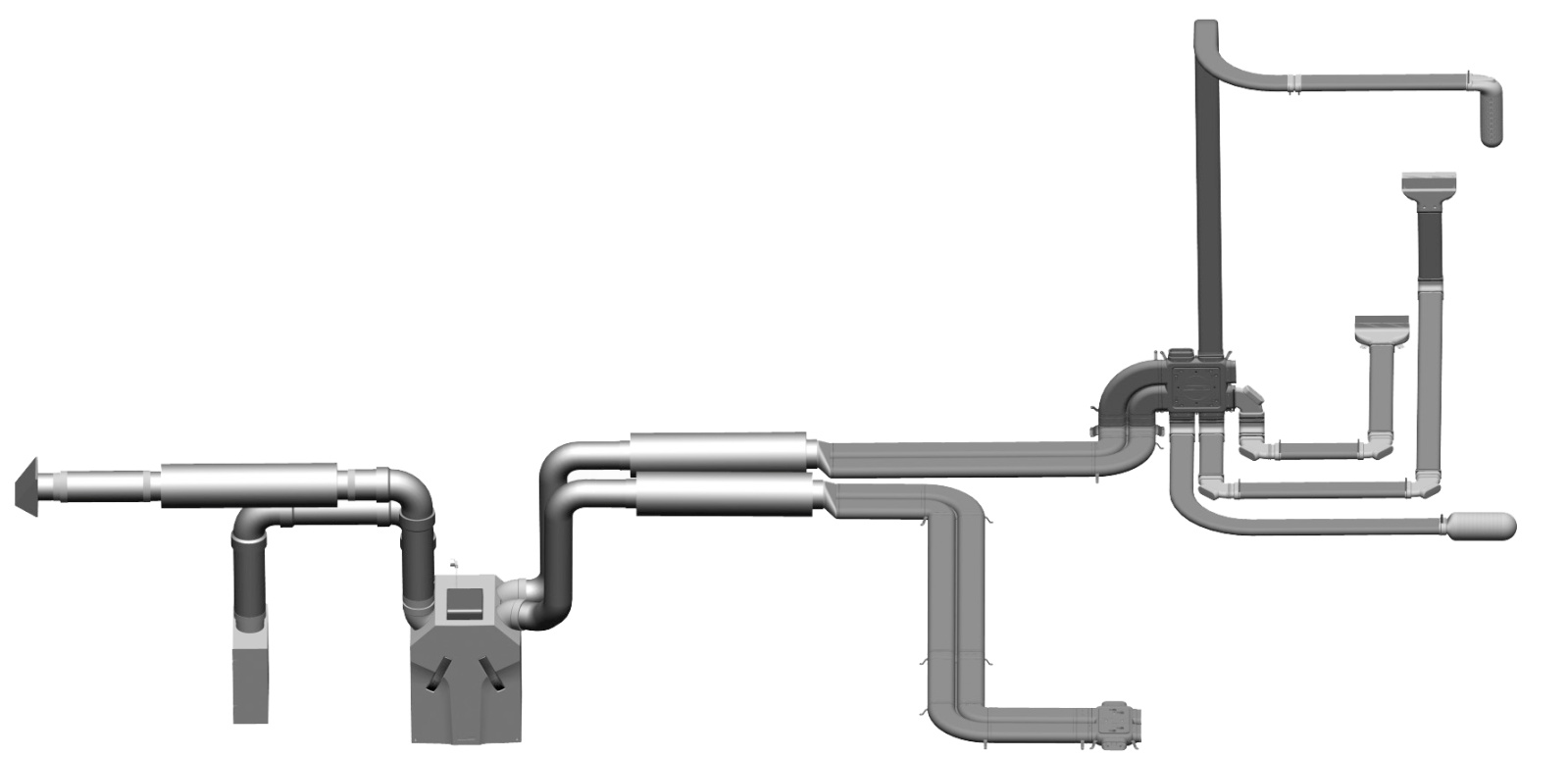 Systém rozvodů vzduchu Zehnder