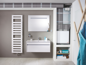 Rendering Zehnder ComfoAir 180 Comfortable indoor ventilation Front view