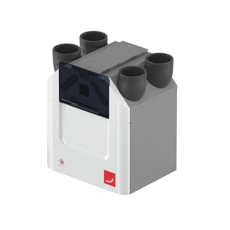 Cut-Out Zehnder ComfoAir Q350 TR Comfortable indoor ventilation Angled view