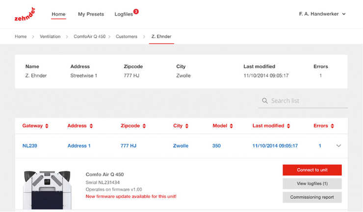 Servis a údržbu lze provést také za pomoci vzdálené správy.